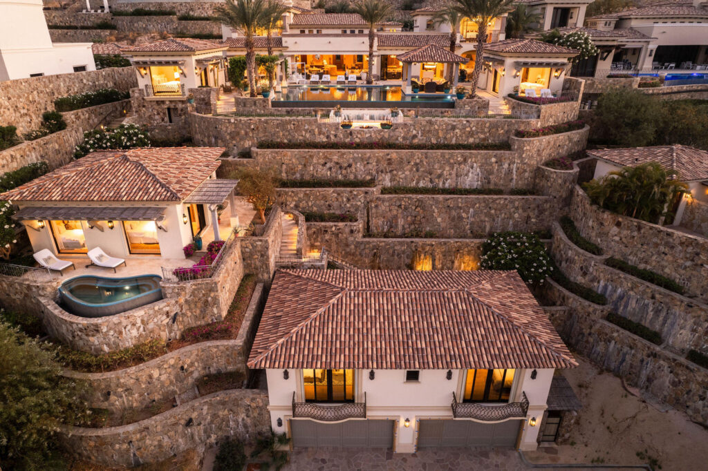 Los Cabos West Enclave Ritz-Carlton Residence 6 at The Residences at Zadún, Ritz-Carlton Reserve, This Villa is 50% complete offering a faster move in timeframe. Offers the privacy of a single-family home within Puerto Los Cabos. This 5-bedroom, 5-bath + 2 half-bath villa spans 998 m² (10,745 sq ft) of refined indoor-outdoor living with a private pool, Jacuzzi, fire pit, and BBQ terrace. Finishes include marble, oak millwork, and Sub-Zero/Wolf appliances. Owners enjoy Ritz-Carlton Reserve services, Sensei Spa, Beach Club, and membership in Club Puerto Los Cabos golf and social amenities. Villa comes fully furnished with the Ritz-Carlton Reserve approved package. – 19 Espiritu del Mar, San Jose Corridor, BS