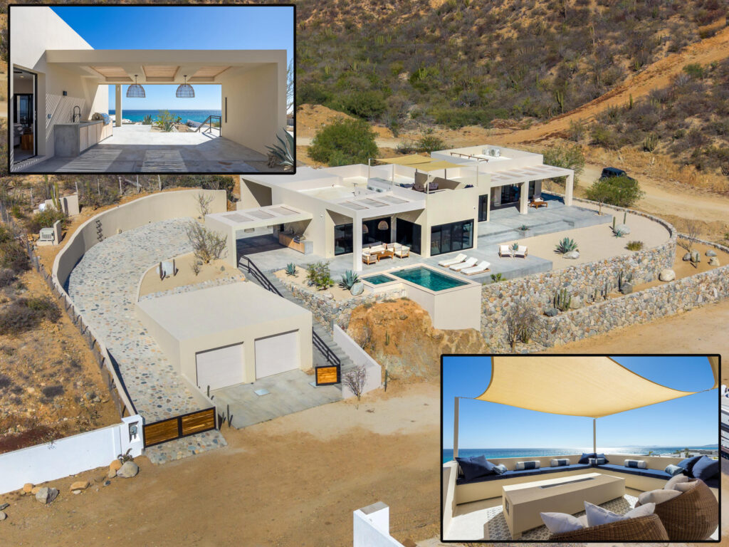 Los Cabos Vista Vela Sunset This property features 4 bedrooms and 4.5 bathrooms, an open-concept living and dining area, and a well-distributed kitchen. The design integrates indoor and outdoor living with a private garden, terrace, and a large private rooftop, perfect to create a lounge, BBQ area, or entertainment space.Additional features include covered parking and generous outdoor areas that enhance the lifestyle experience.Amenities:6 swimming poolsFully equipped fitness centerClubhousePadel and pickleball courtsLandscaped gardens and green areasPutting green24/7 gated securityControlled accessIdeal as a primary residence or investment property in Cabo San Lucas. – B Blvd. Cerro Colorado, San Jose Corridor, BS