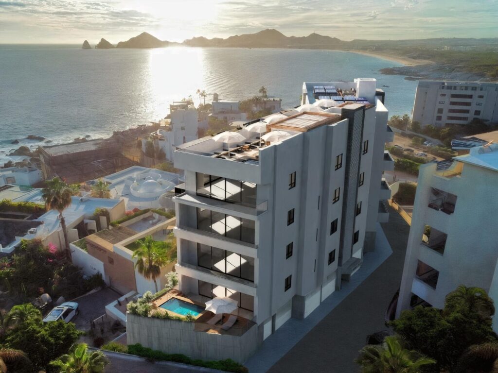 Los Cabos Montigny Montigny is an exclusive boutique condominium development featuring only 11 residences, and stands among the very few brand-new condominium options on the corridor's ocean side in Cabo San Lucas. Ideally located just a short walk from the renowned Monuments Beach, these homes offer inspiring – Montigny, Luna, Cabo Corridor, Cabo Corridor, BS