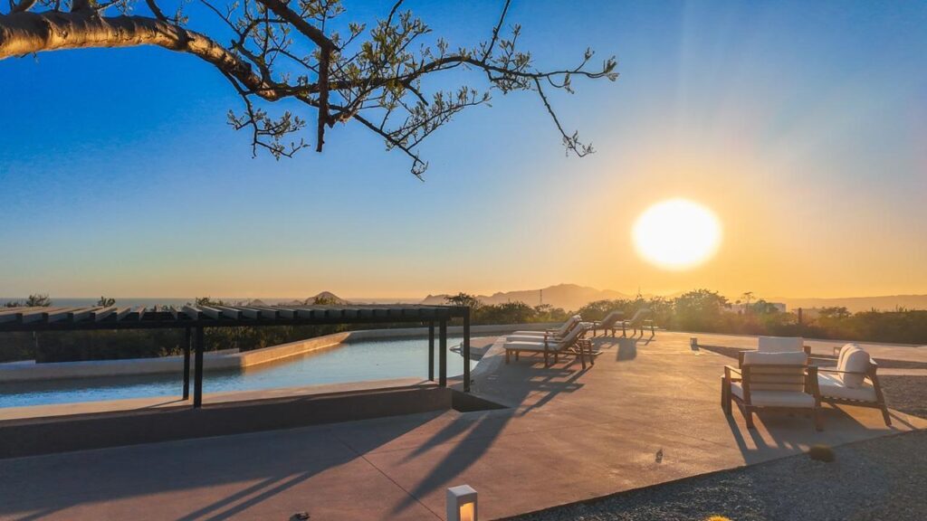 Los Cabos Monte Rocella Welcome to Monte Rocella, a planned master community in the heart of Tezal. This 3 bedroom 3 bathroom garden level condo with beautiful terrace has a private garden and a splash pool in terrace. The panoramic – SN, Monte Rocella w/ SPLASH POOL, Cabo Corridor, Cabo Corridor, BS