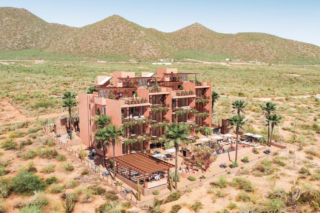 Los Cabos Vista Mare Condo for sale at Vista Mare in Cabo San Lucas, located on the ground floor and ready for delivery. This unit offers 128.03 m² total, distributed in 97.65 m² of interior space and 30.38 m² of terraces, providing comfortable and functional living areas. It features 2 bedrooms, 2 full bathrooms, living room, dining area, equipped kitchen, air conditioning, and a pleasant private patio, ideal for enjoying an exclusive outdoor space. It also includes 1 underground parking space. The development offers amenities such as a gym, 2 swimming pools, jacuzzi, and firepit, perfect for enjoying the Los Cabos lifestyle. An excellent option to live in, vacation, or invest in a high-demand real estate area. – 3757 Blvd. Constituyentes, Cabo San Lucas, BS
